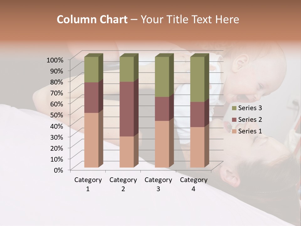 Carefree Offspring Beautiful PowerPoint Template