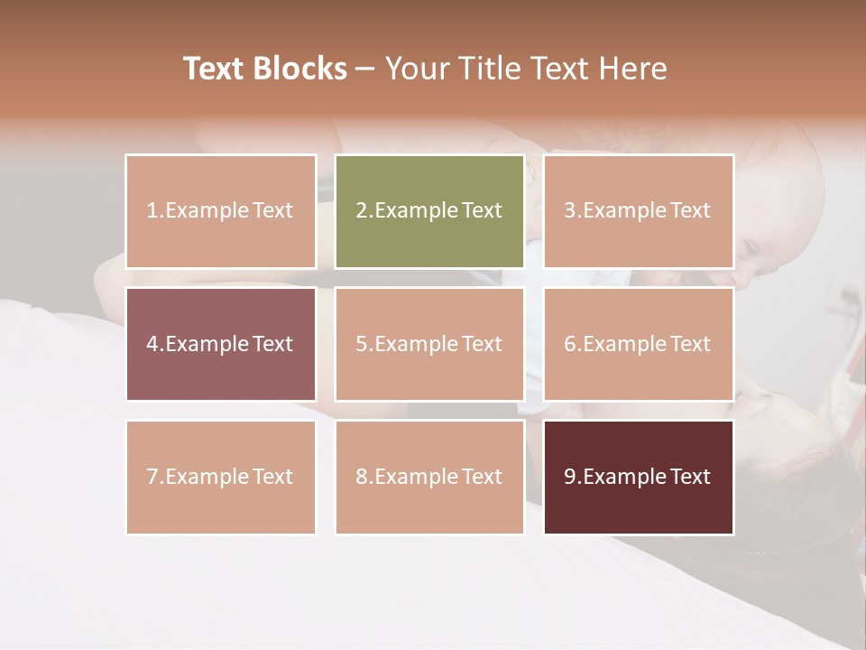 Carefree Offspring Beautiful PowerPoint Template