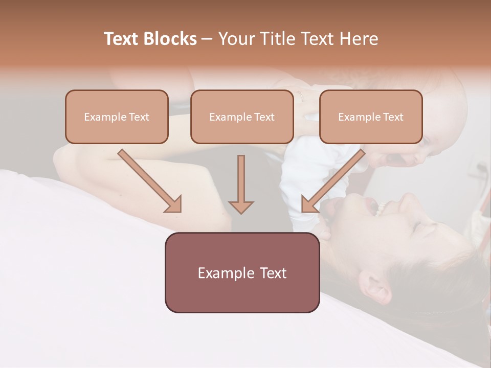 Carefree Offspring Beautiful PowerPoint Template