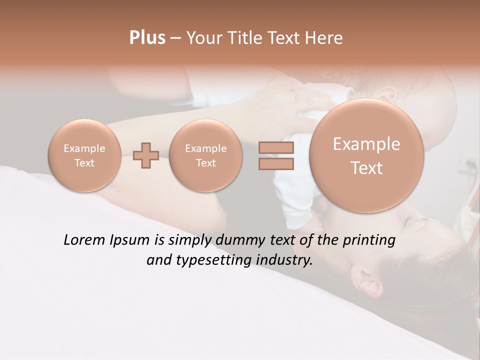 Carefree Offspring Beautiful PowerPoint Template