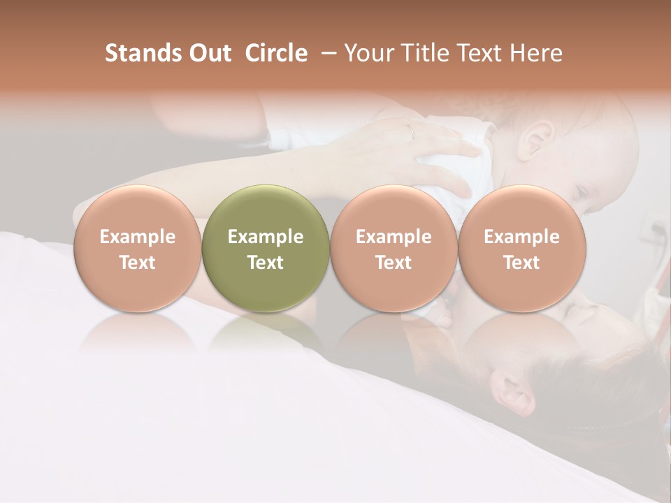 Carefree Offspring Beautiful PowerPoint Template