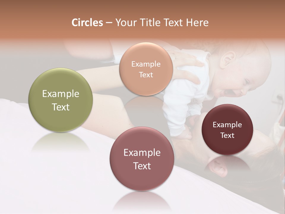 Carefree Offspring Beautiful PowerPoint Template