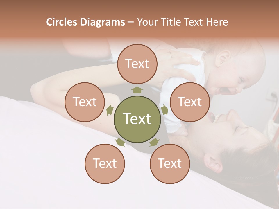 Carefree Offspring Beautiful PowerPoint Template