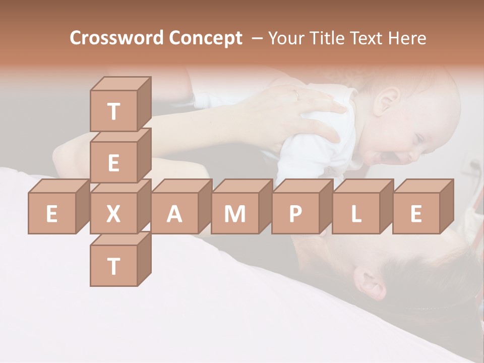 Carefree Offspring Beautiful PowerPoint Template