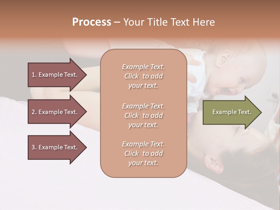 Carefree Offspring Beautiful PowerPoint Template