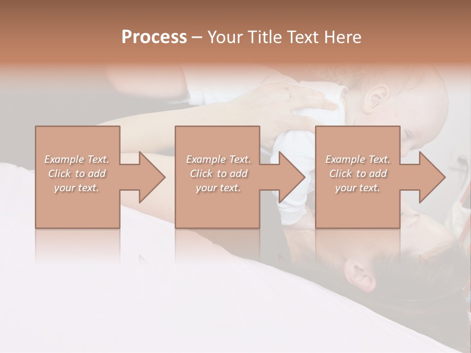 Carefree Offspring Beautiful PowerPoint Template