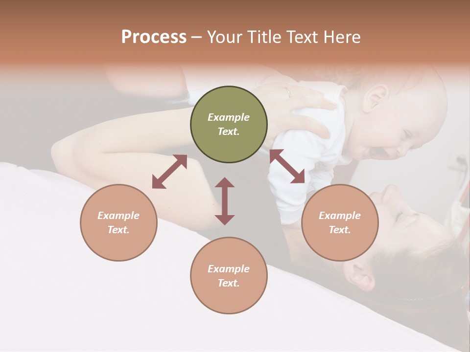 Carefree Offspring Beautiful PowerPoint Template