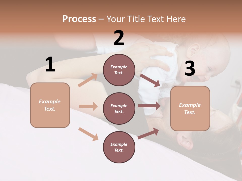 Carefree Offspring Beautiful PowerPoint Template