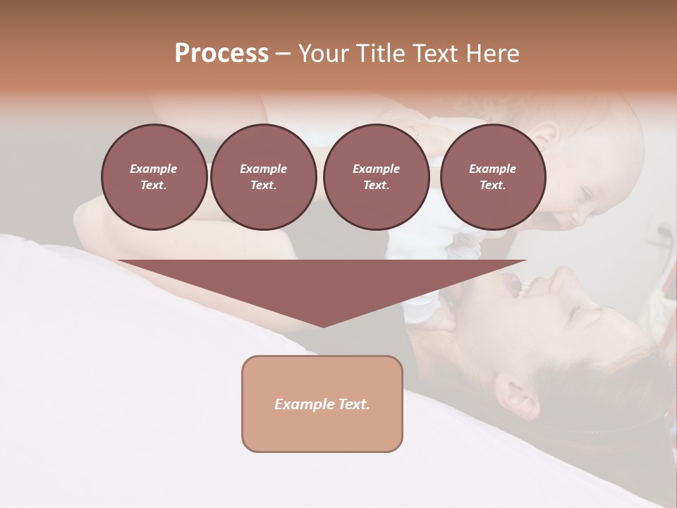 Carefree Offspring Beautiful PowerPoint Template