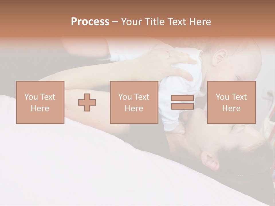 Carefree Offspring Beautiful PowerPoint Template