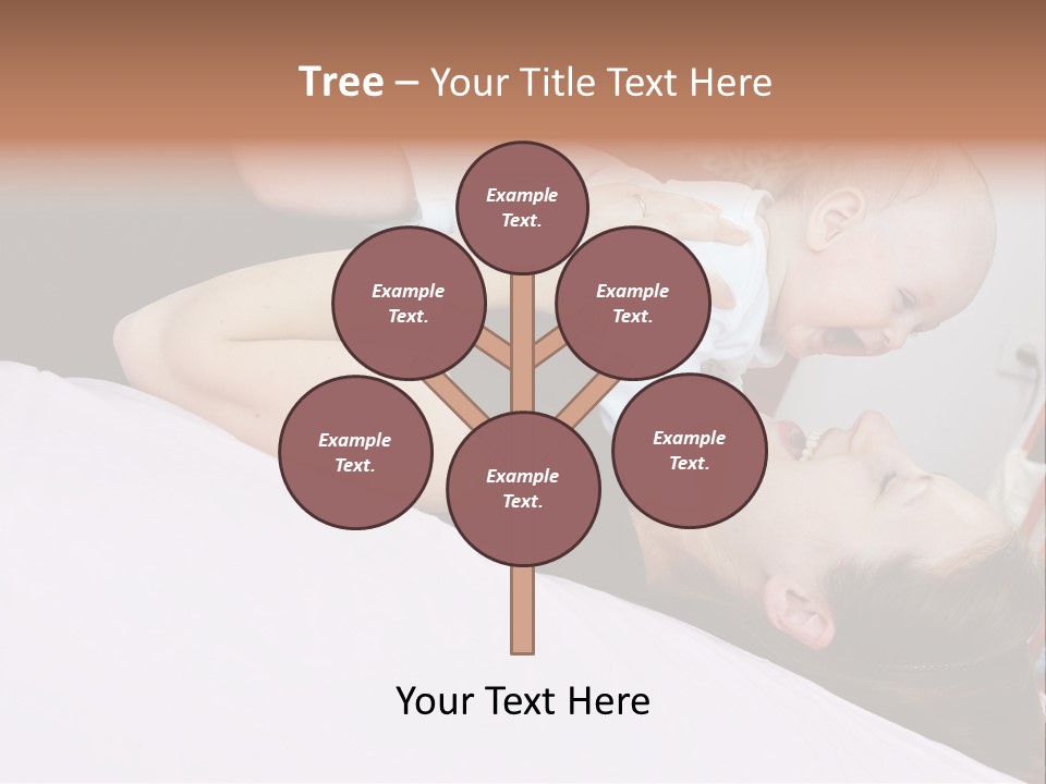 Carefree Offspring Beautiful PowerPoint Template