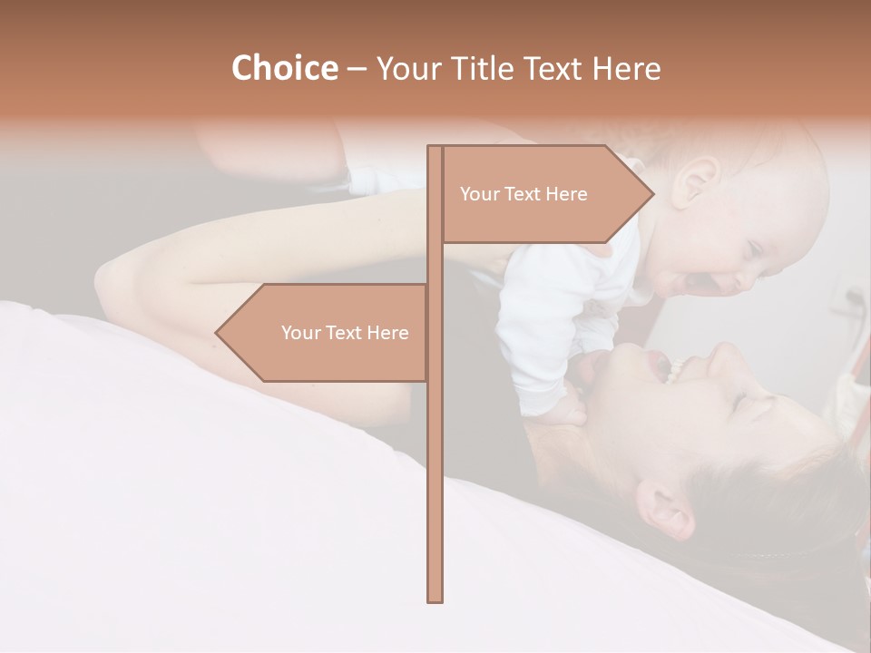 Carefree Offspring Beautiful PowerPoint Template