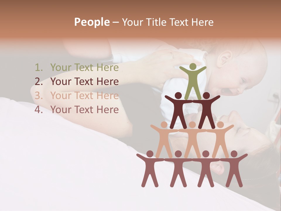 Carefree Offspring Beautiful PowerPoint Template