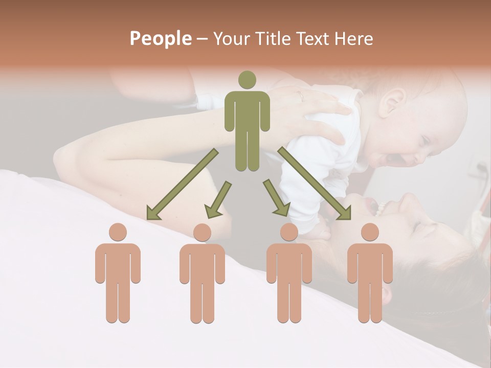 Carefree Offspring Beautiful PowerPoint Template