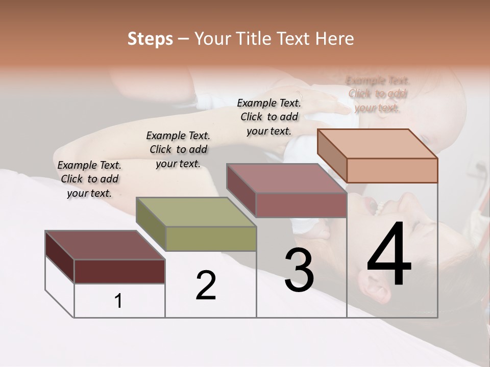 Carefree Offspring Beautiful PowerPoint Template