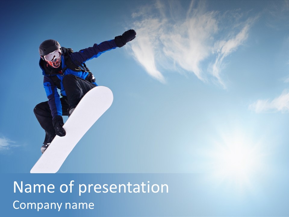 Fly Blue Young PowerPoint Template