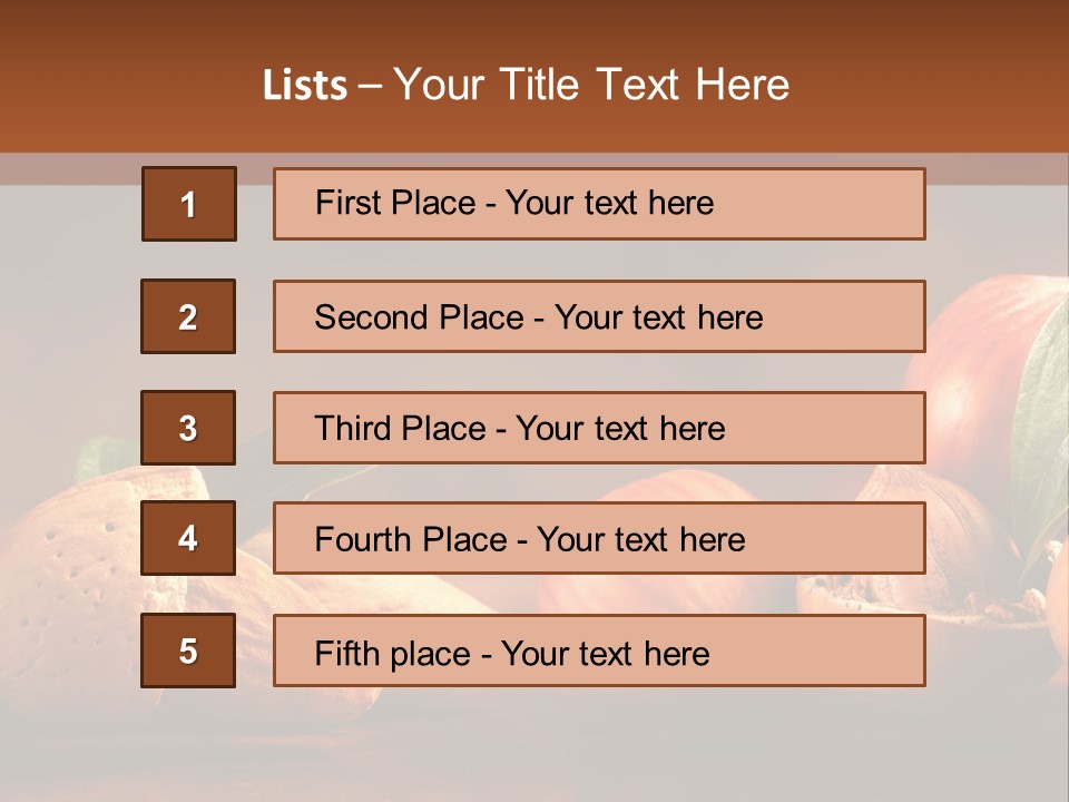 Mast Calorie Fruit PowerPoint Template