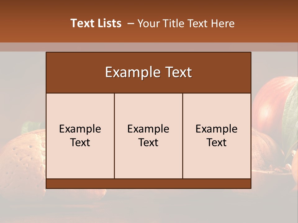Mast Calorie Fruit PowerPoint Template
