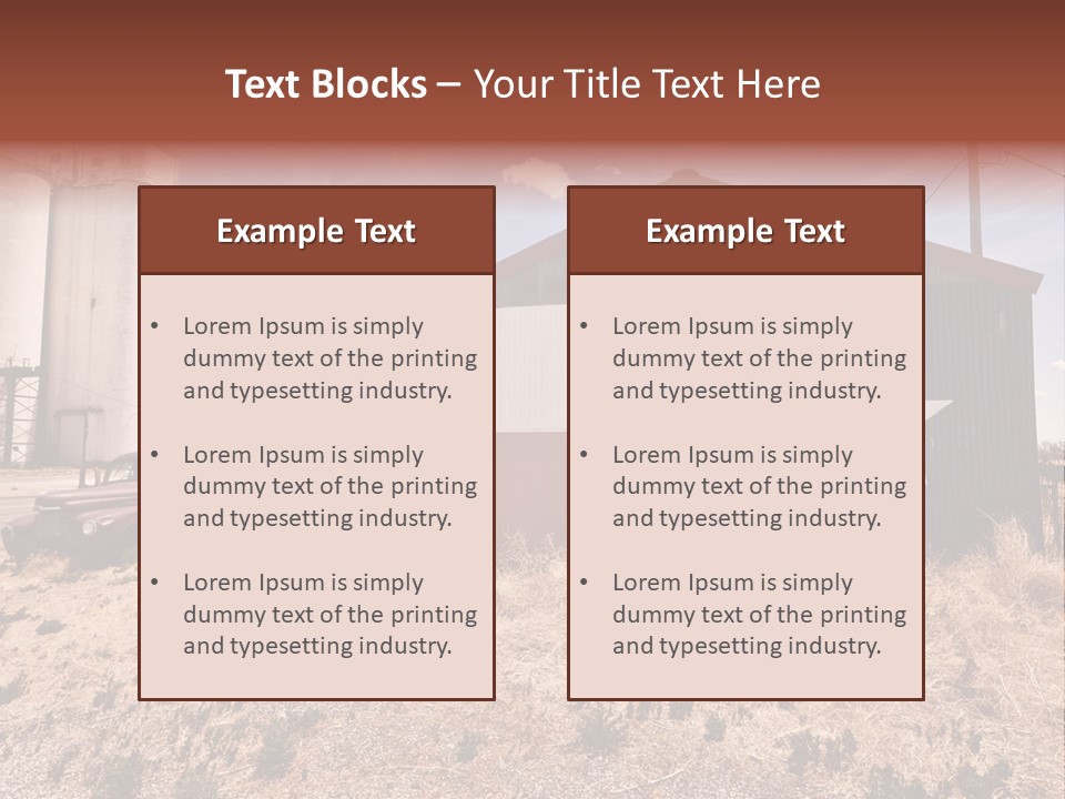 Traffic Restaurant Revival PowerPoint Template