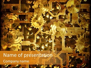 Dirty Gear Industrial PowerPoint Template