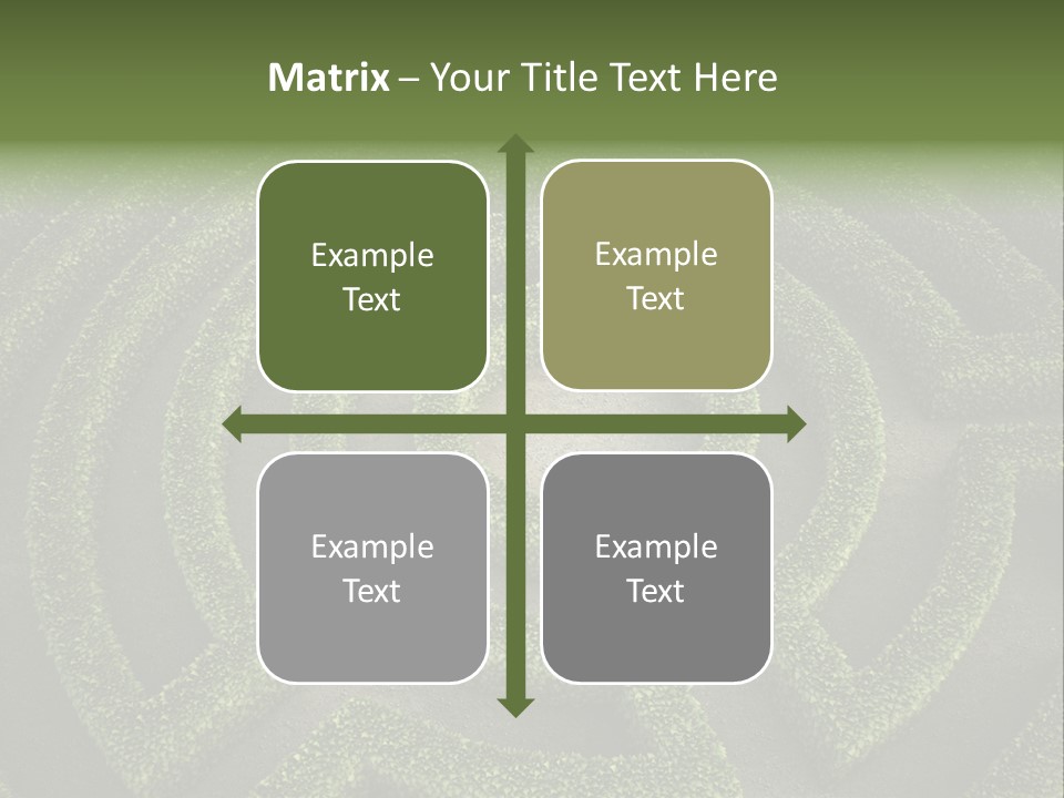 Landscape Way Exit PowerPoint Template