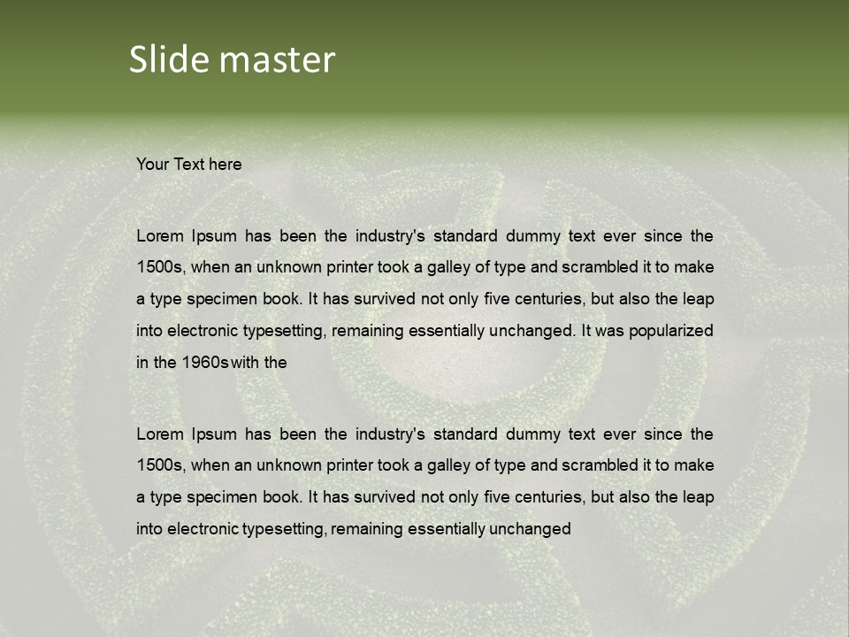 Landscape Way Exit PowerPoint Template