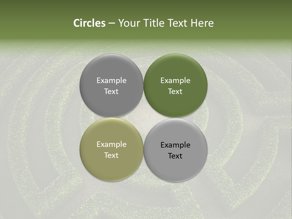 Landscape Way Exit PowerPoint Template