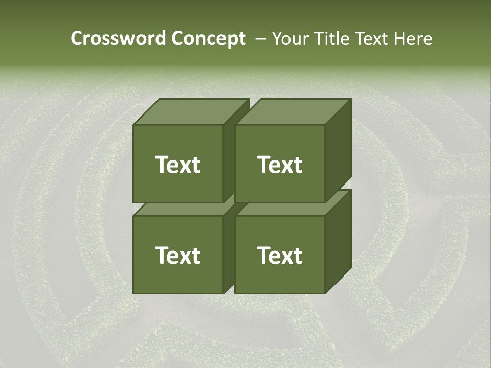 Landscape Way Exit PowerPoint Template
