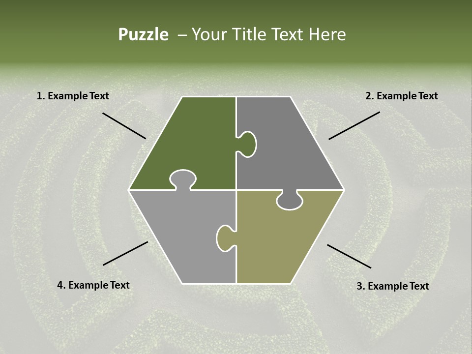 Landscape Way Exit PowerPoint Template