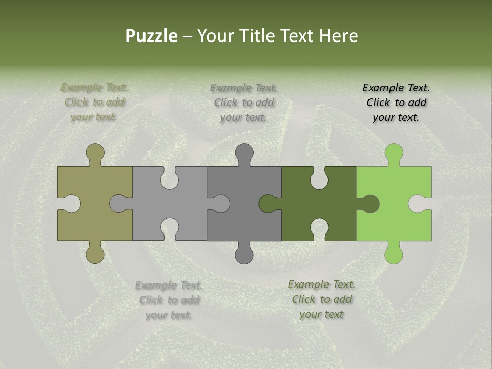 Landscape Way Exit PowerPoint Template