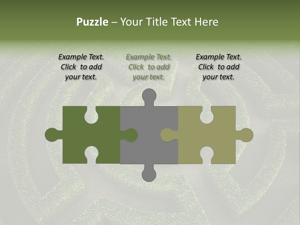 Landscape Way Exit PowerPoint Template