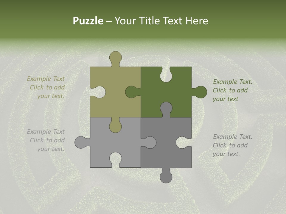 Landscape Way Exit PowerPoint Template