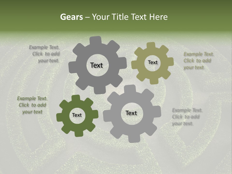 Landscape Way Exit PowerPoint Template