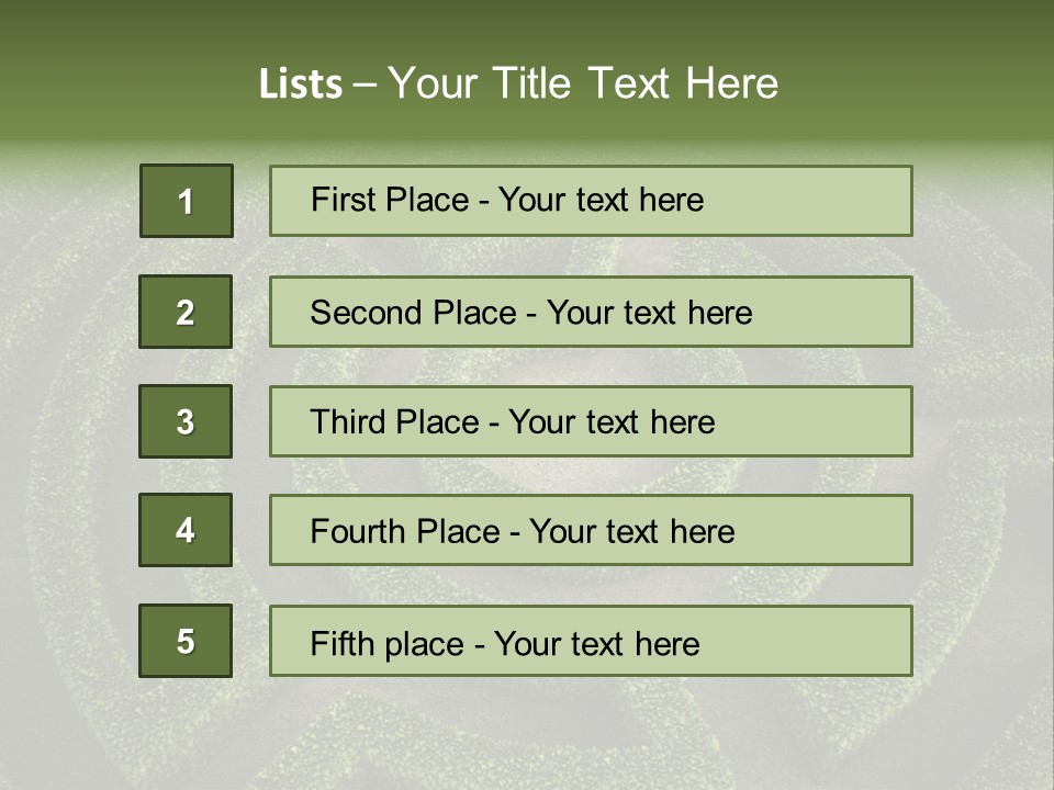 Landscape Way Exit PowerPoint Template