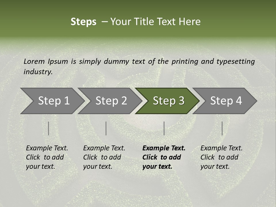 Landscape Way Exit PowerPoint Template