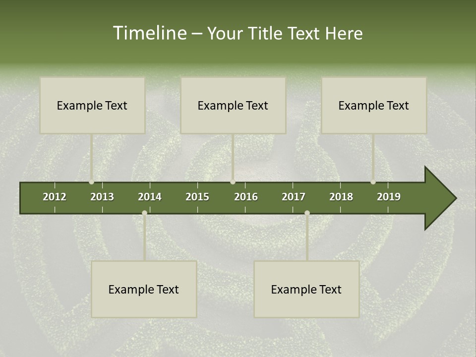Landscape Way Exit PowerPoint Template