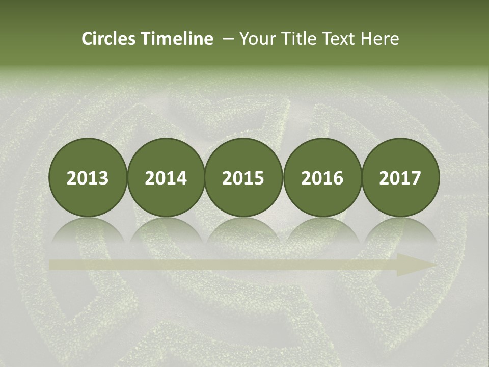 Landscape Way Exit PowerPoint Template