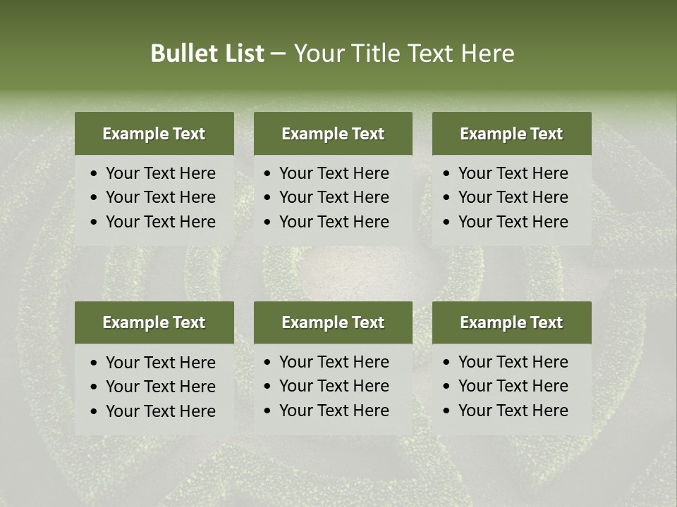 Landscape Way Exit PowerPoint Template