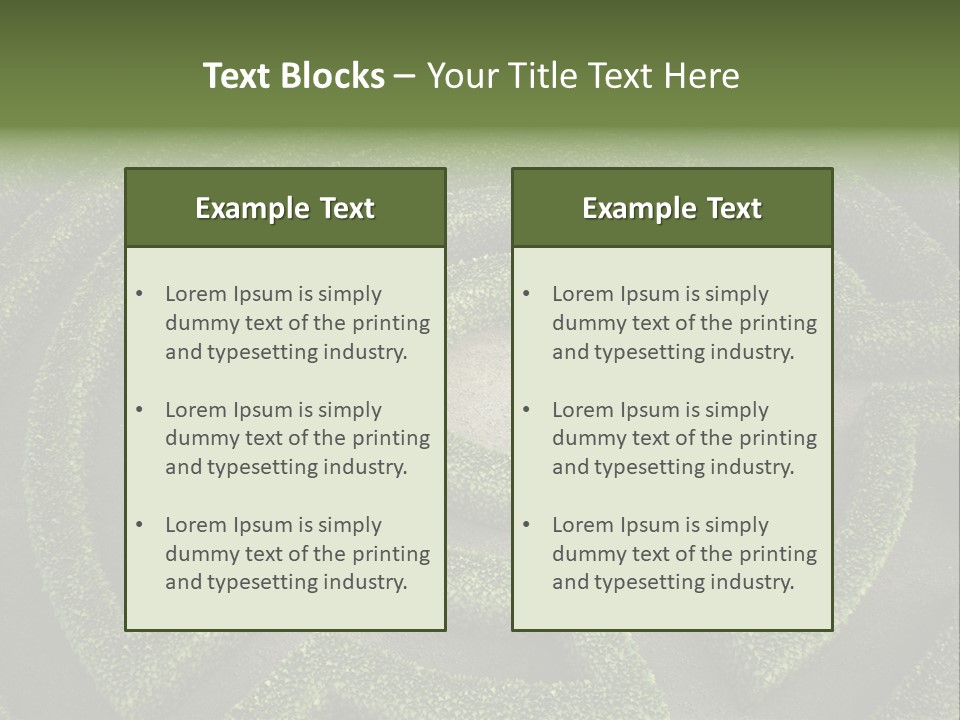 Landscape Way Exit PowerPoint Template
