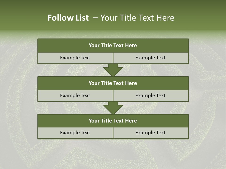 Landscape Way Exit PowerPoint Template