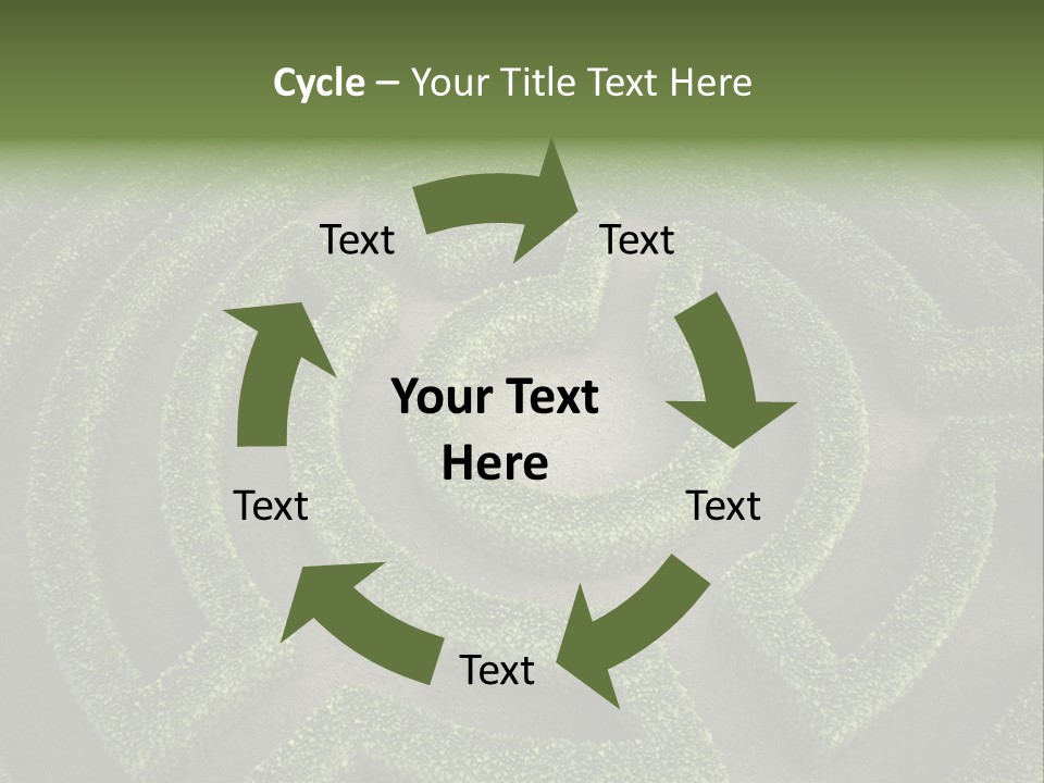 Landscape Way Exit PowerPoint Template