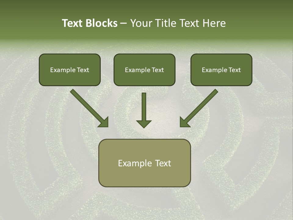Landscape Way Exit PowerPoint Template