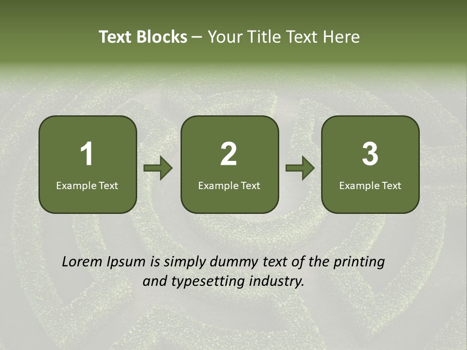 Landscape Way Exit PowerPoint Template