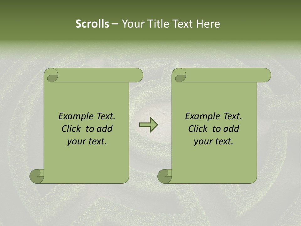 Landscape Way Exit PowerPoint Template