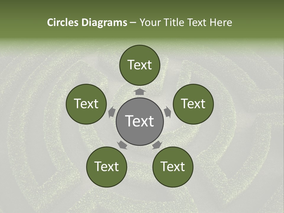 Landscape Way Exit PowerPoint Template