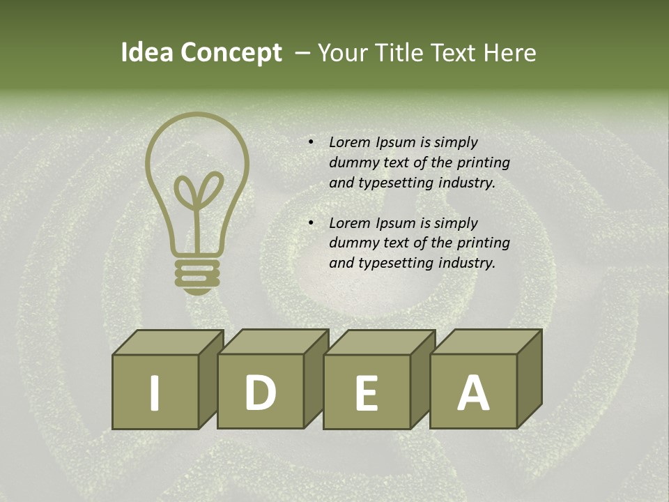 Landscape Way Exit PowerPoint Template