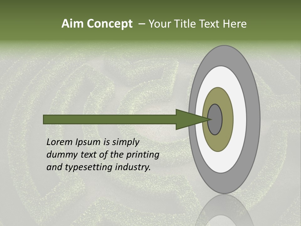 Landscape Way Exit PowerPoint Template