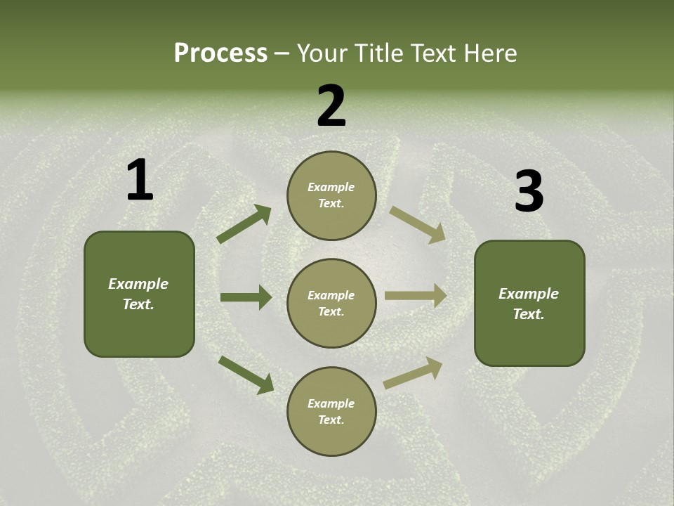 Landscape Way Exit PowerPoint Template