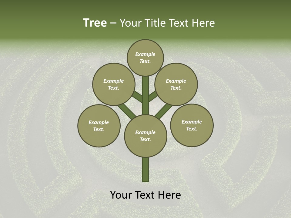 Landscape Way Exit PowerPoint Template