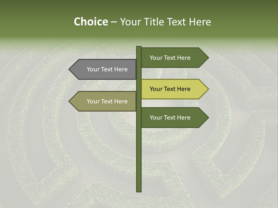 Landscape Way Exit PowerPoint Template